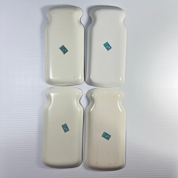 Vintage 70s Stotter Molded Plastic Stackable Crudite Trays Op Art Whimsical Gift - Picture 2 of 9